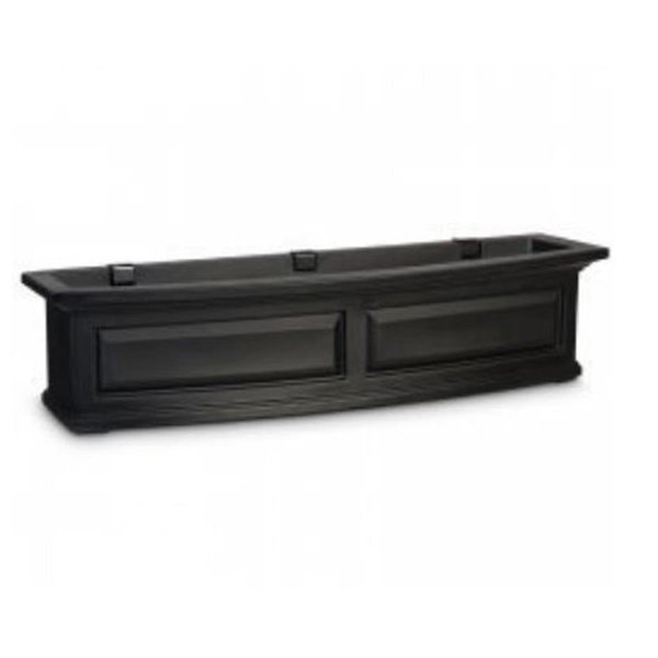 Lawnitator 4831B Nantucket 4 ft. Window Box - Black LA2621773